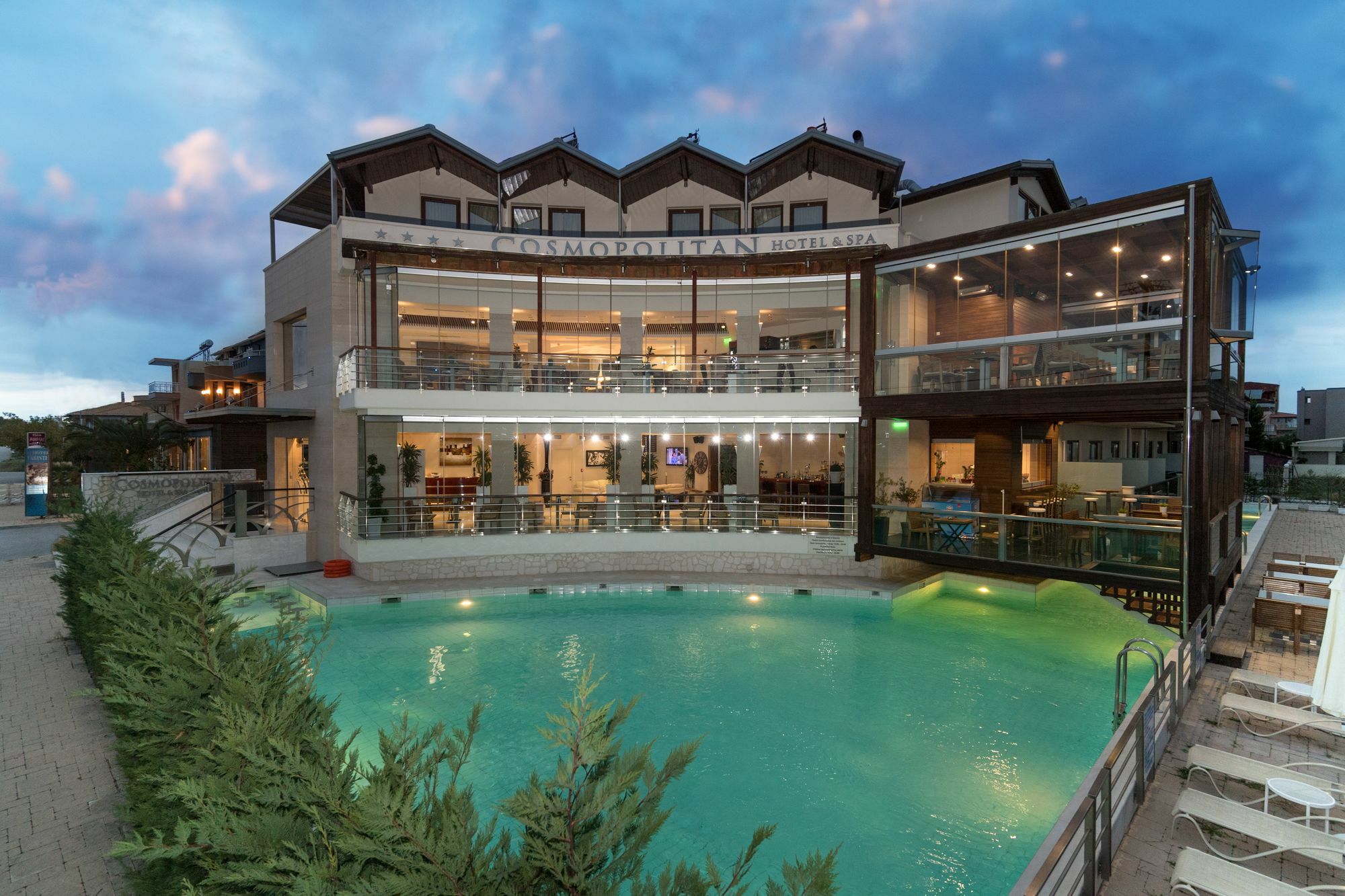 Cosmopolitan Hotel & Spa Paralía Dış mekan fotoğraf